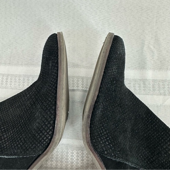 Lucky Brand size 9 Ponic Black Suede Ankle Boots Bootie - Picture 10 of 17